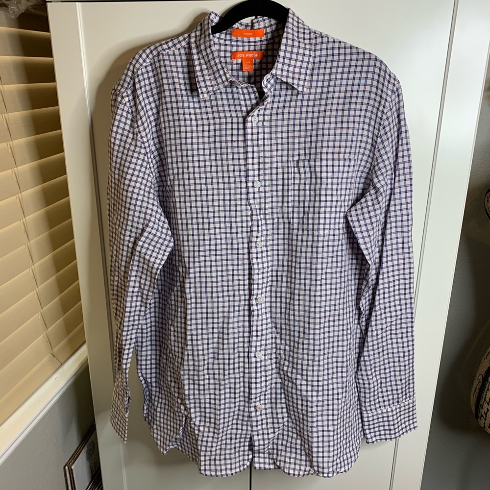 NWOT Men’s Joe Fresh Standard Checkered Shirt